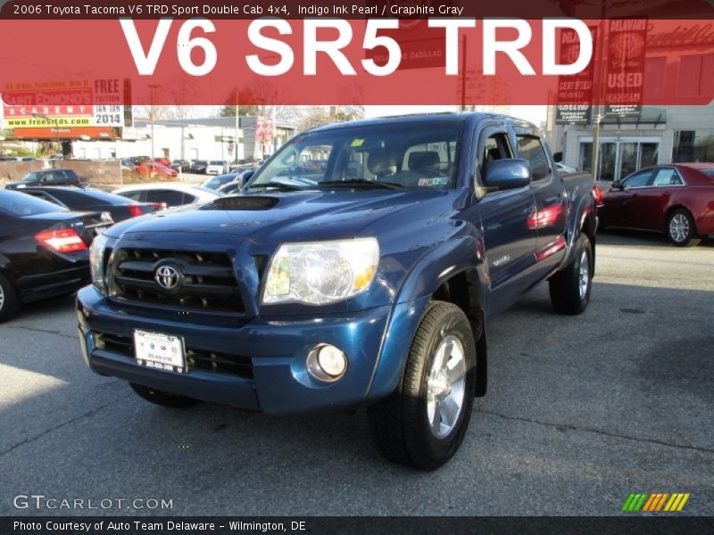 Indigo Ink Pearl / Graphite Gray 2006 Toyota Tacoma V6 TRD Sport Double Cab 4x4