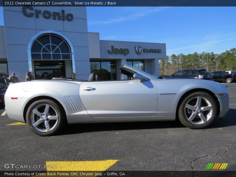 Silver Ice Metallic / Black 2012 Chevrolet Camaro LT Convertible