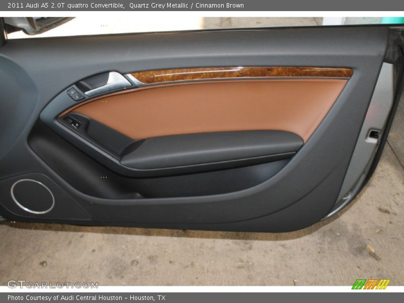 Quartz Grey Metallic / Cinnamon Brown 2011 Audi A5 2.0T quattro Convertible