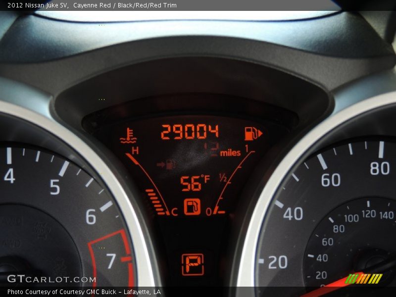 Cayenne Red / Black/Red/Red Trim 2012 Nissan Juke SV