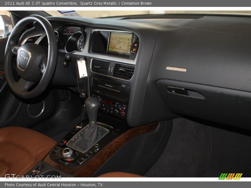 Quartz Grey Metallic / Cinnamon Brown 2011 Audi A5 2.0T quattro Convertible
