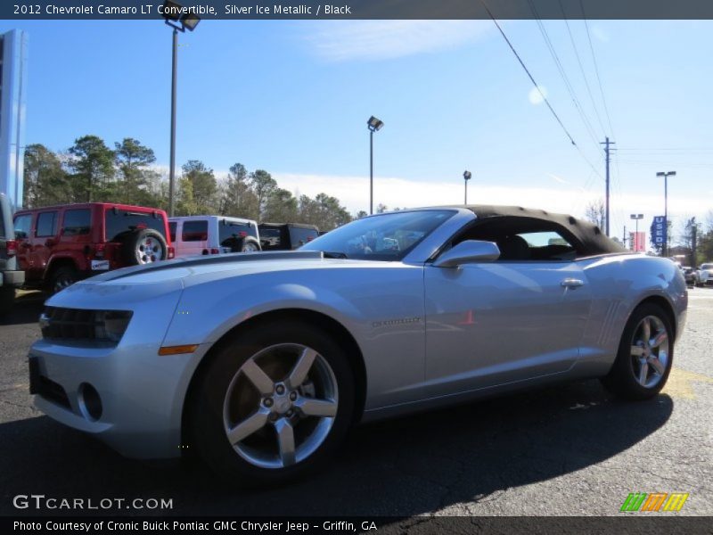 Silver Ice Metallic / Black 2012 Chevrolet Camaro LT Convertible