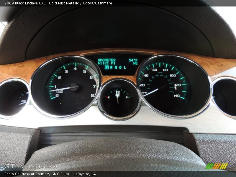 Gold Mist Metallic / Cocoa/Cashmere 2009 Buick Enclave CXL