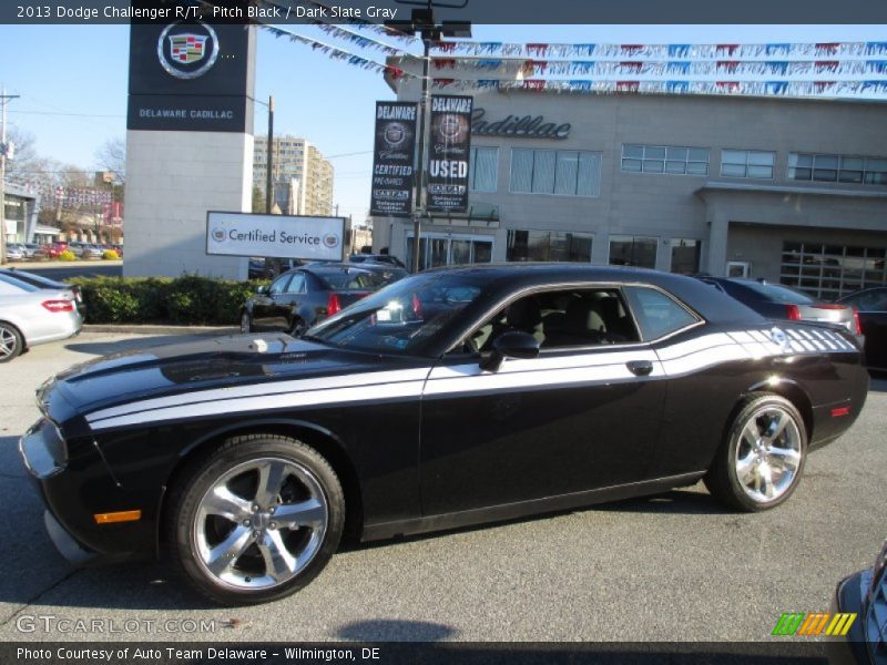 Pitch Black / Dark Slate Gray 2013 Dodge Challenger R/T