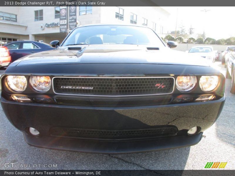 Pitch Black / Dark Slate Gray 2013 Dodge Challenger R/T