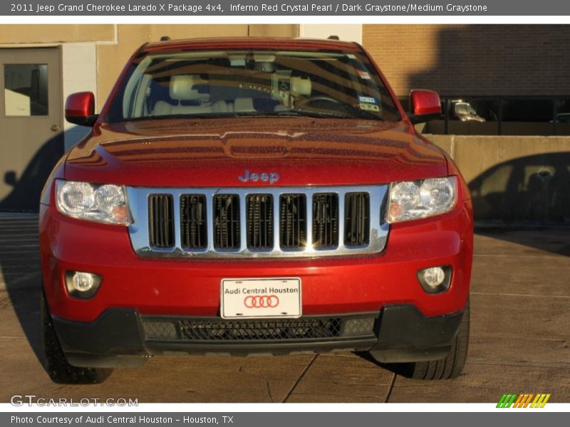 Inferno Red Crystal Pearl / Dark Graystone/Medium Graystone 2011 Jeep Grand Cherokee Laredo X Package 4x4