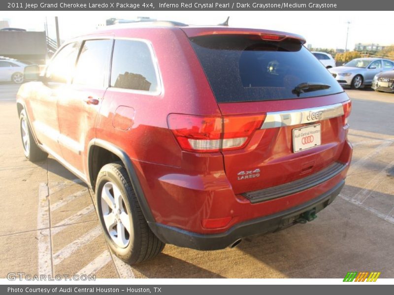 Inferno Red Crystal Pearl / Dark Graystone/Medium Graystone 2011 Jeep Grand Cherokee Laredo X Package 4x4