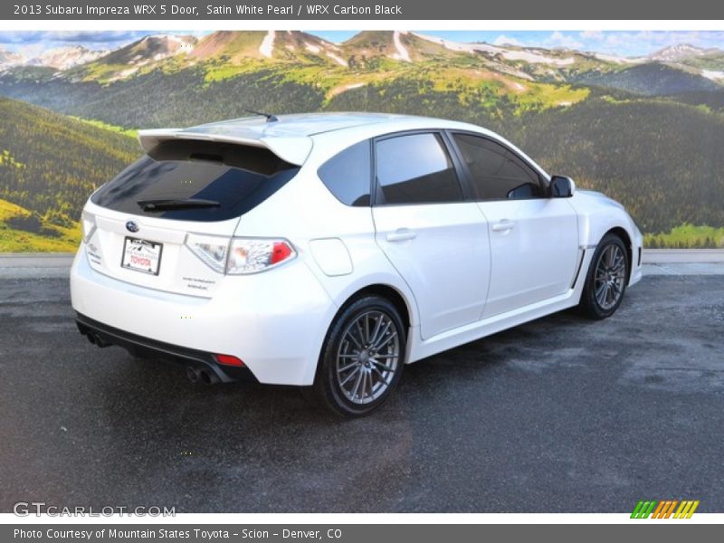 Satin White Pearl / WRX Carbon Black 2013 Subaru Impreza WRX 5 Door