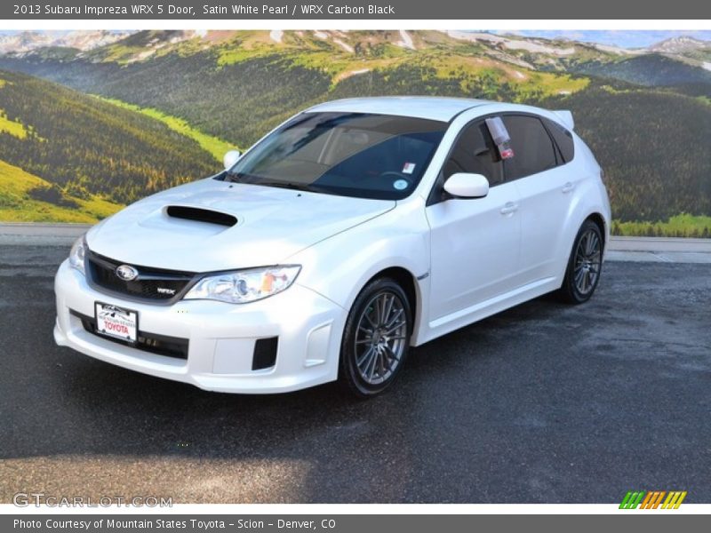 Satin White Pearl / WRX Carbon Black 2013 Subaru Impreza WRX 5 Door