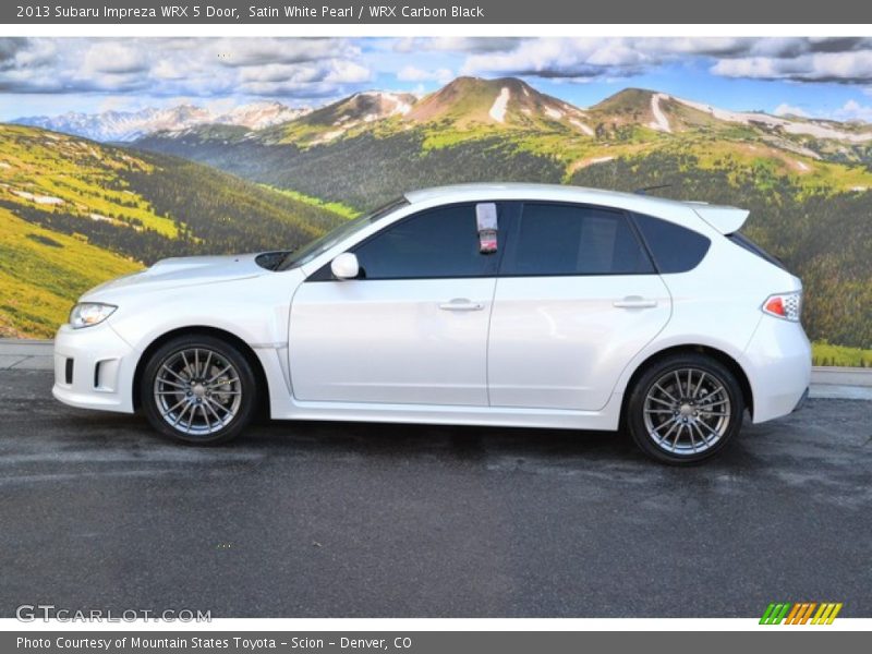 Satin White Pearl / WRX Carbon Black 2013 Subaru Impreza WRX 5 Door