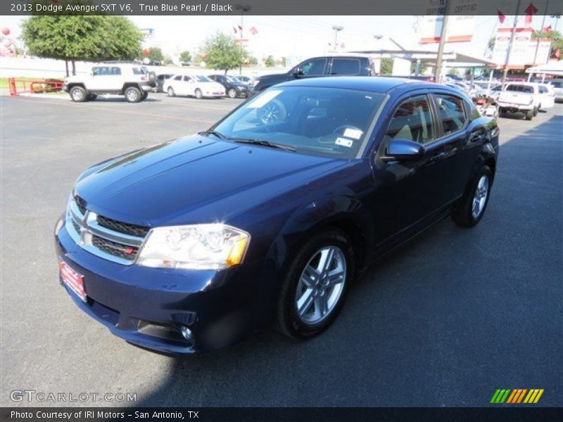 True Blue Pearl / Black 2013 Dodge Avenger SXT V6