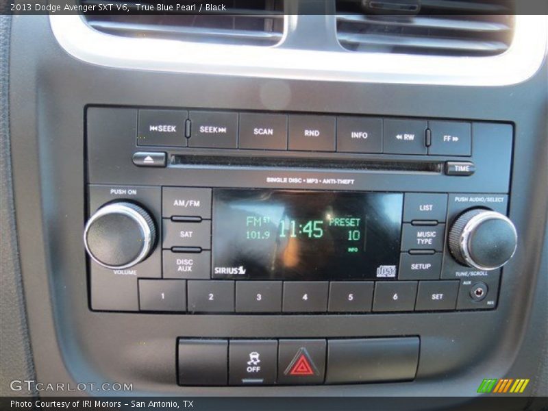 True Blue Pearl / Black 2013 Dodge Avenger SXT V6