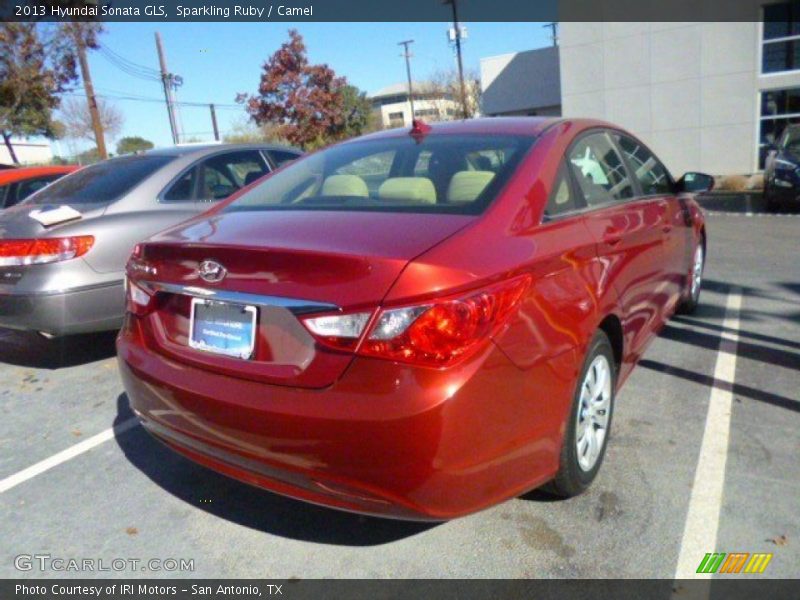 Sparkling Ruby / Camel 2013 Hyundai Sonata GLS