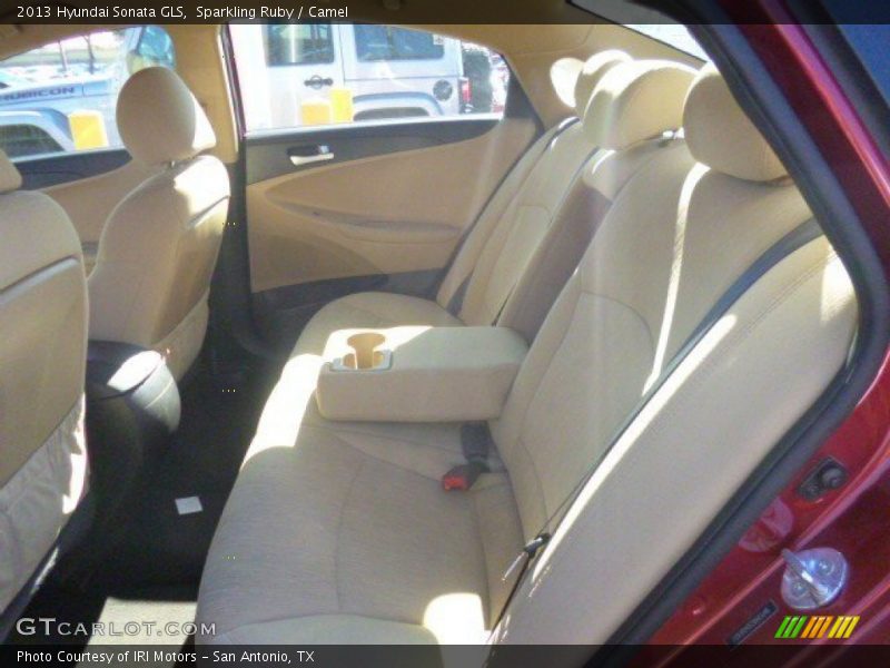 Sparkling Ruby / Camel 2013 Hyundai Sonata GLS
