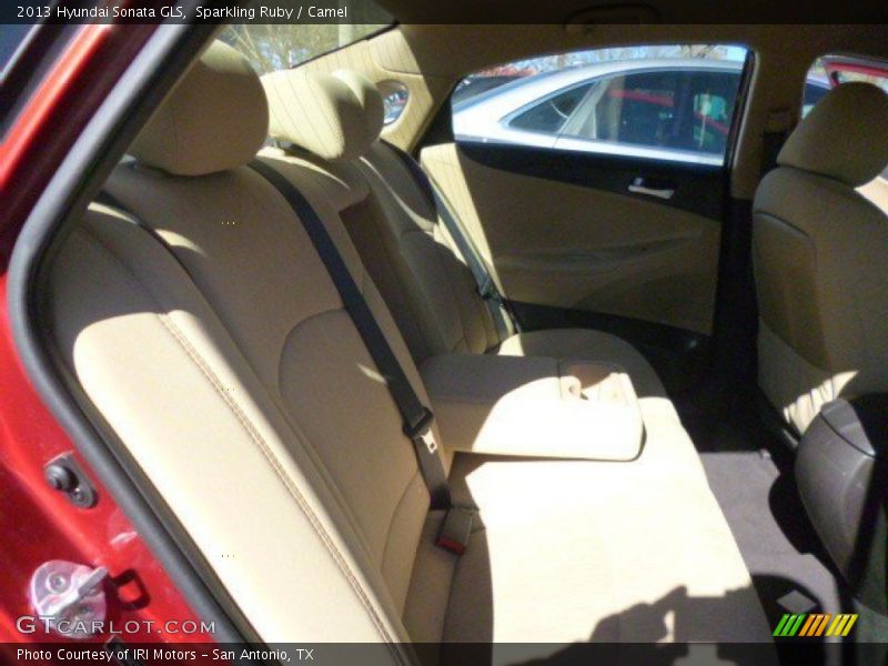 Sparkling Ruby / Camel 2013 Hyundai Sonata GLS