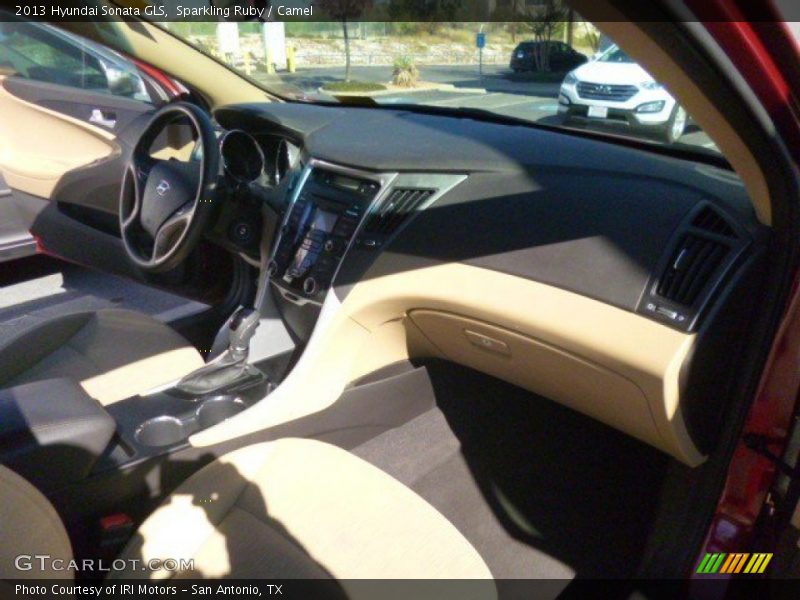 Sparkling Ruby / Camel 2013 Hyundai Sonata GLS