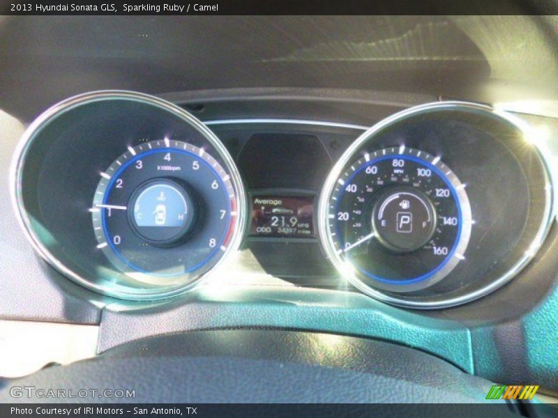 Sparkling Ruby / Camel 2013 Hyundai Sonata GLS