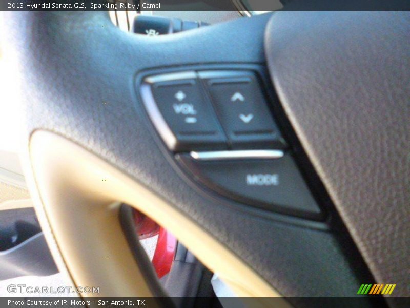 Sparkling Ruby / Camel 2013 Hyundai Sonata GLS