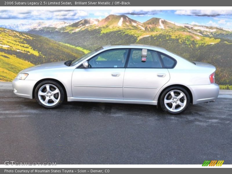 Brilliant Silver Metallic / Off-Black 2006 Subaru Legacy 2.5i Limited Sedan