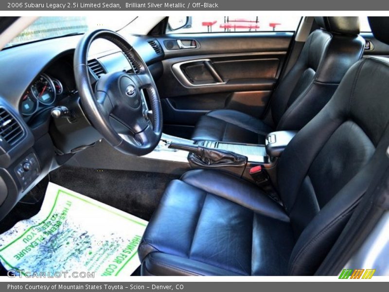 Brilliant Silver Metallic / Off-Black 2006 Subaru Legacy 2.5i Limited Sedan