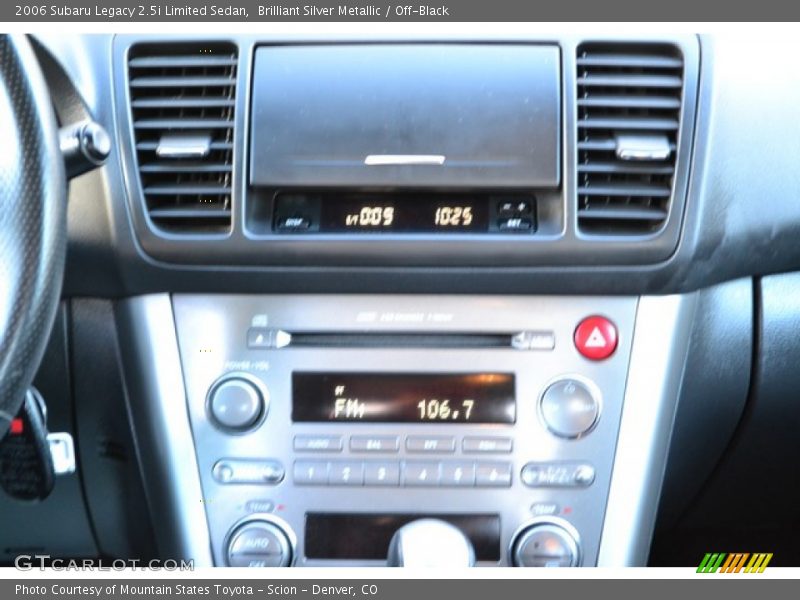 Brilliant Silver Metallic / Off-Black 2006 Subaru Legacy 2.5i Limited Sedan