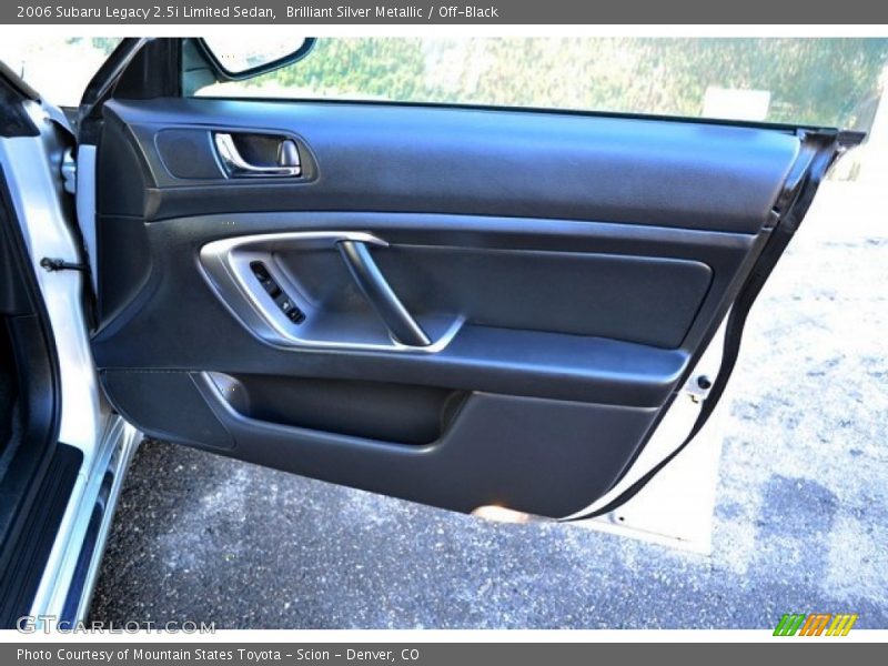 Brilliant Silver Metallic / Off-Black 2006 Subaru Legacy 2.5i Limited Sedan