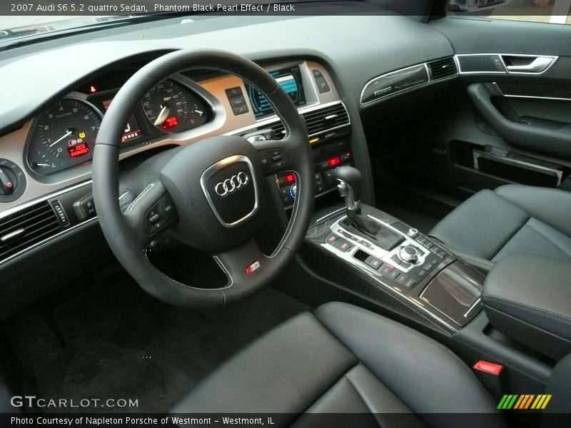 Phantom Black Pearl Effect / Black 2007 Audi S6 5.2 quattro Sedan