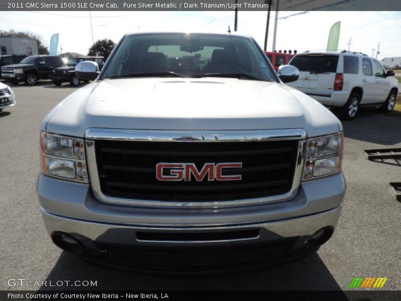 Pure Silver Metallic / Dark Titanium/Light Titanium 2011 GMC Sierra 1500 SLE Crew Cab