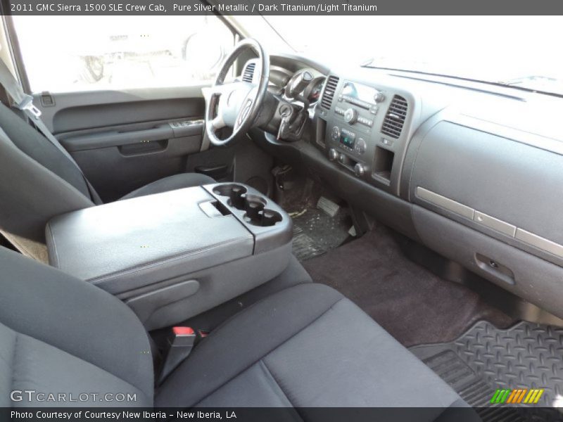 Pure Silver Metallic / Dark Titanium/Light Titanium 2011 GMC Sierra 1500 SLE Crew Cab