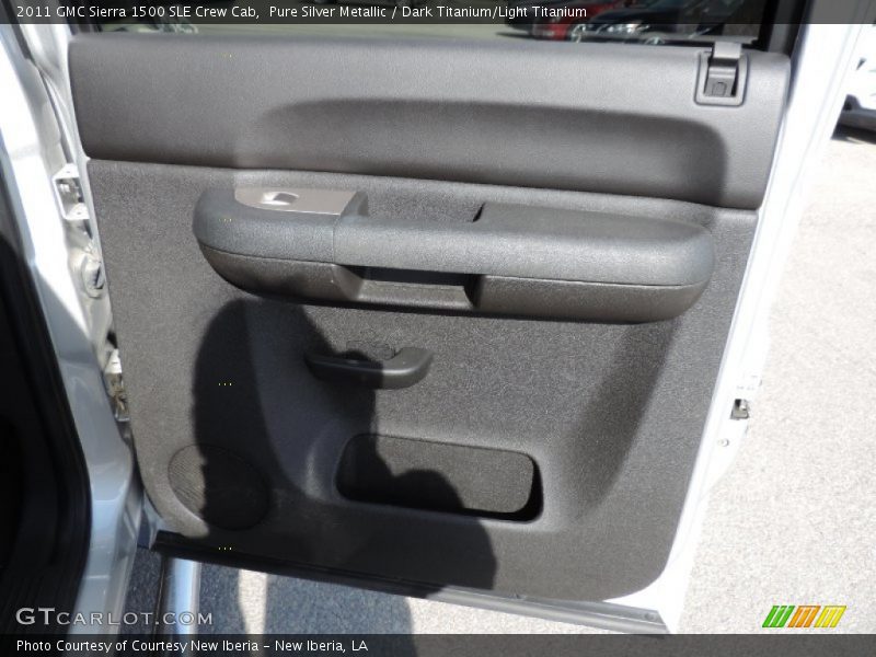 Pure Silver Metallic / Dark Titanium/Light Titanium 2011 GMC Sierra 1500 SLE Crew Cab