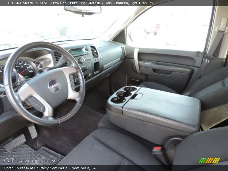 Pure Silver Metallic / Dark Titanium/Light Titanium 2011 GMC Sierra 1500 SLE Crew Cab