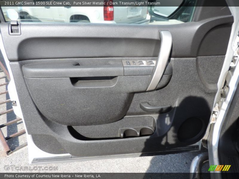 Pure Silver Metallic / Dark Titanium/Light Titanium 2011 GMC Sierra 1500 SLE Crew Cab
