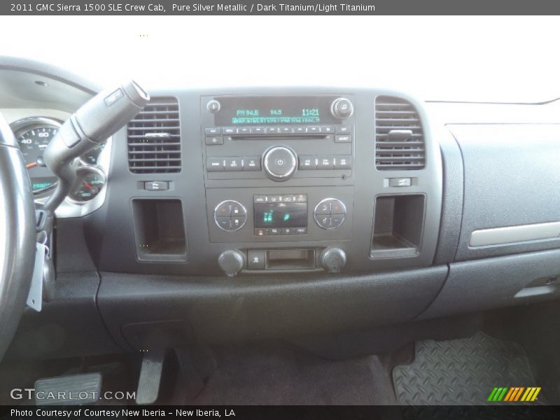 Pure Silver Metallic / Dark Titanium/Light Titanium 2011 GMC Sierra 1500 SLE Crew Cab