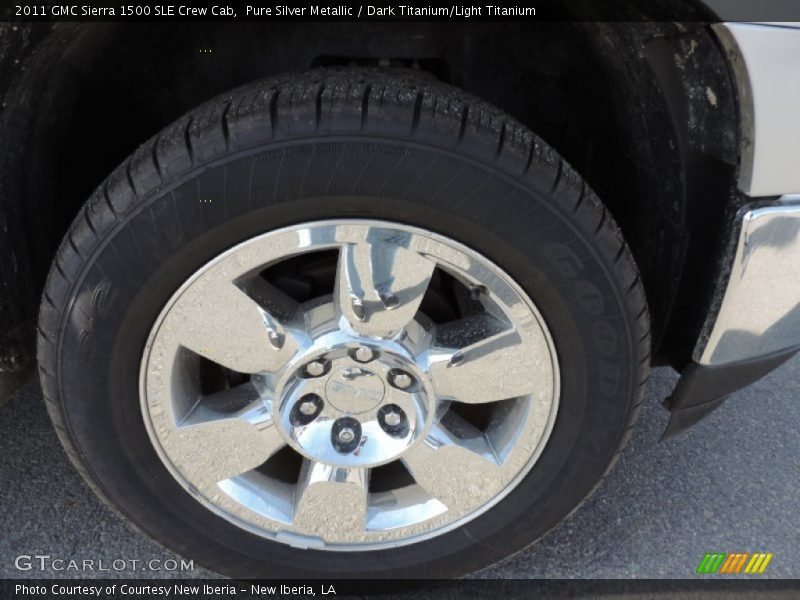 Pure Silver Metallic / Dark Titanium/Light Titanium 2011 GMC Sierra 1500 SLE Crew Cab