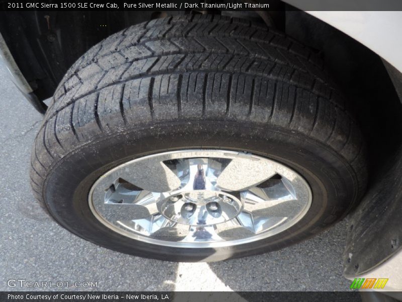 Pure Silver Metallic / Dark Titanium/Light Titanium 2011 GMC Sierra 1500 SLE Crew Cab