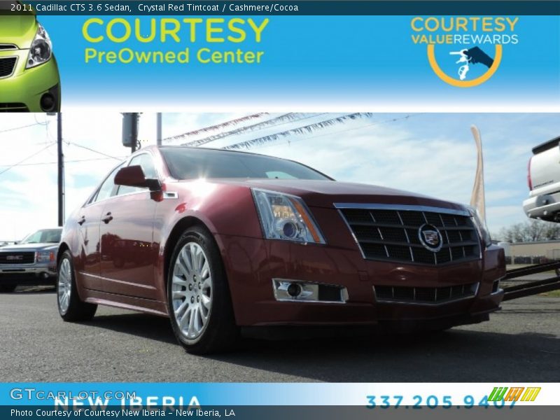 Crystal Red Tintcoat / Cashmere/Cocoa 2011 Cadillac CTS 3.6 Sedan