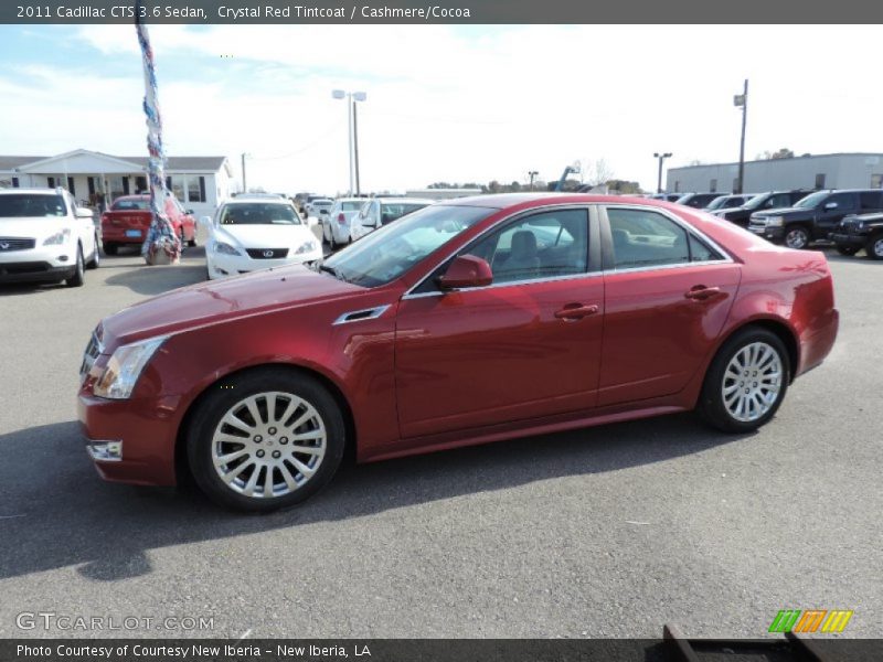 Crystal Red Tintcoat / Cashmere/Cocoa 2011 Cadillac CTS 3.6 Sedan