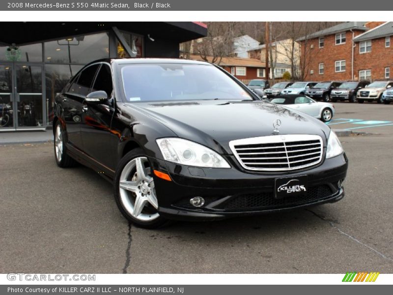 Black / Black 2008 Mercedes-Benz S 550 4Matic Sedan