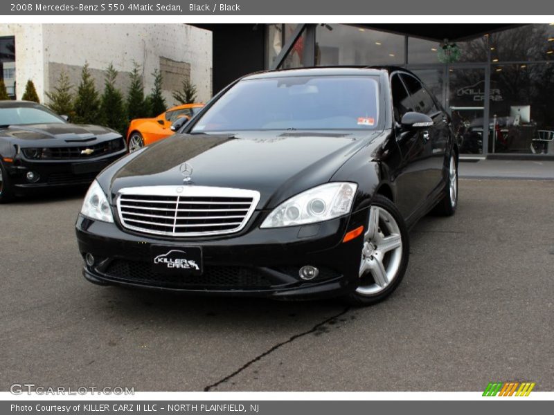 Black / Black 2008 Mercedes-Benz S 550 4Matic Sedan