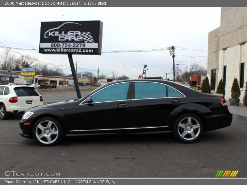 Black / Black 2008 Mercedes-Benz S 550 4Matic Sedan