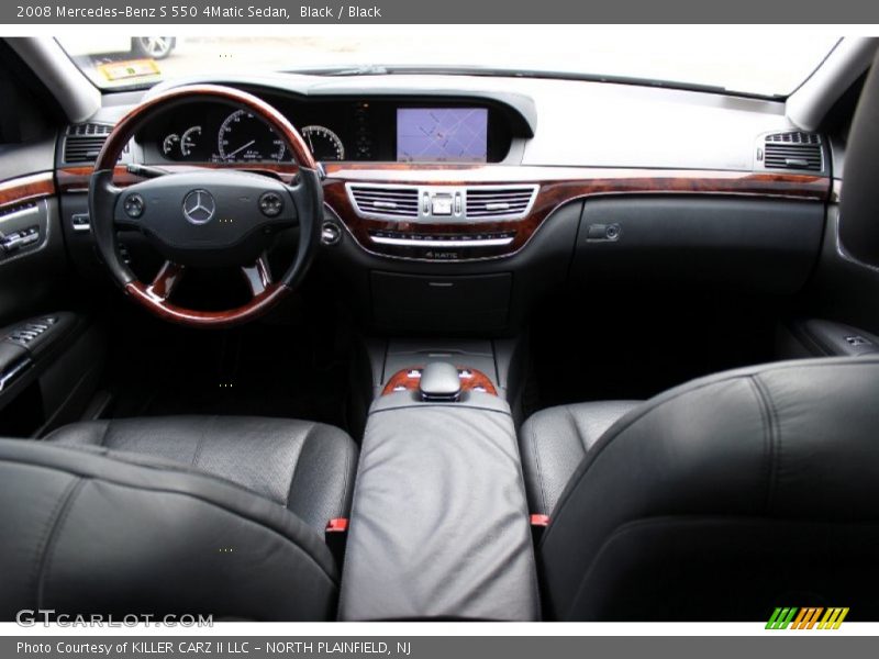 Black / Black 2008 Mercedes-Benz S 550 4Matic Sedan