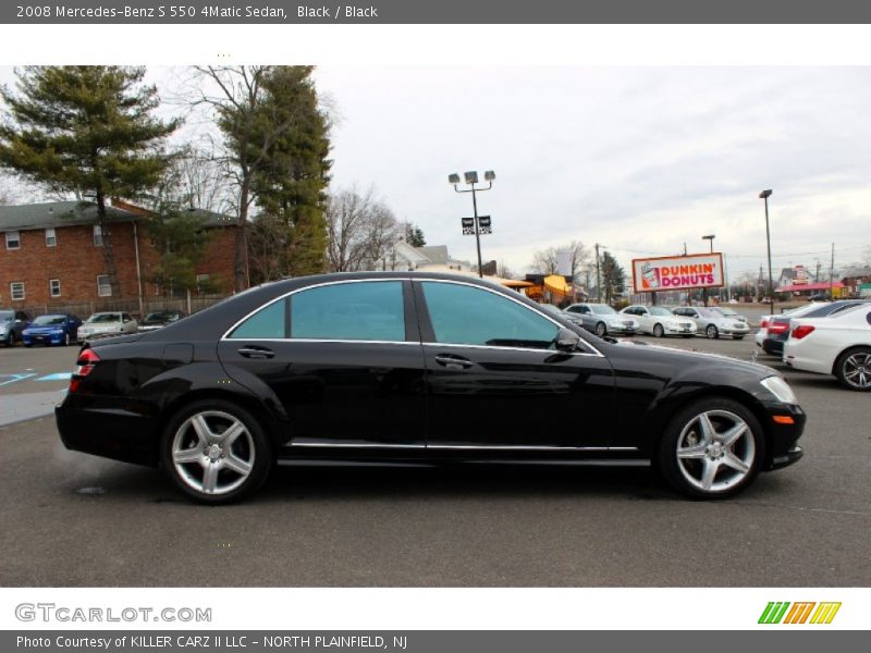 Black / Black 2008 Mercedes-Benz S 550 4Matic Sedan