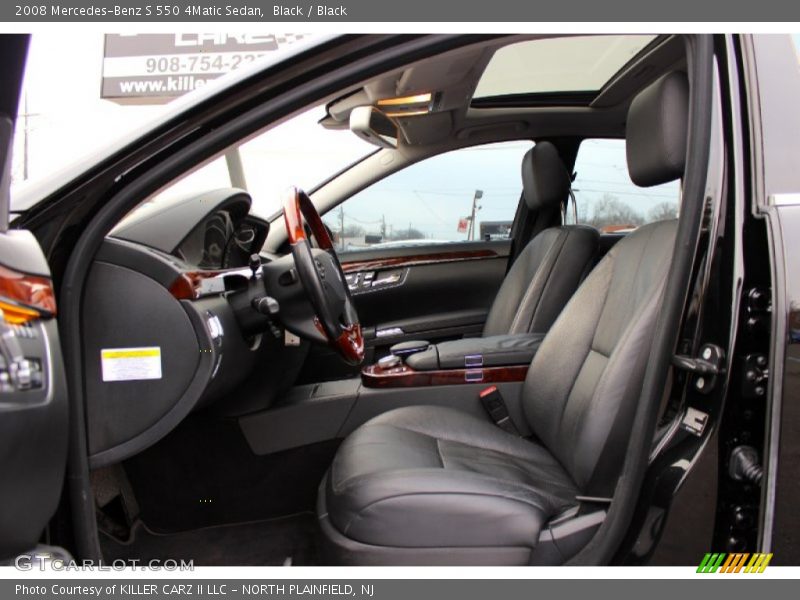 Black / Black 2008 Mercedes-Benz S 550 4Matic Sedan