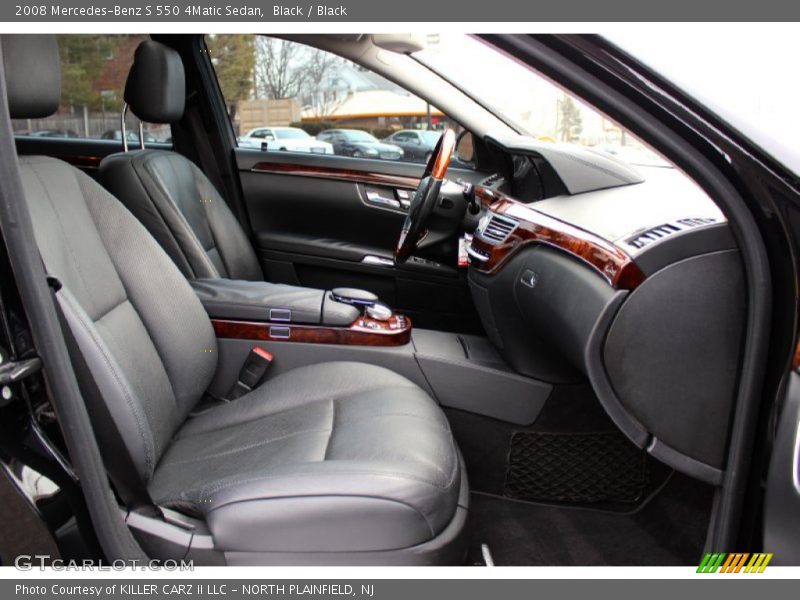 Black / Black 2008 Mercedes-Benz S 550 4Matic Sedan