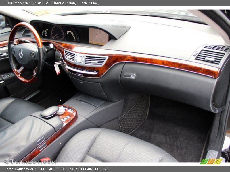 Black / Black 2008 Mercedes-Benz S 550 4Matic Sedan