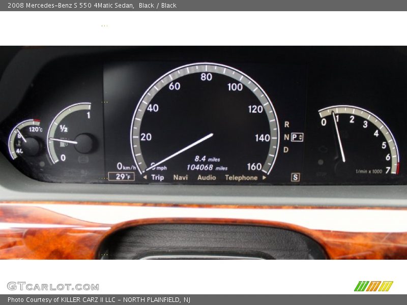 Black / Black 2008 Mercedes-Benz S 550 4Matic Sedan