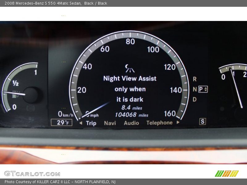 Black / Black 2008 Mercedes-Benz S 550 4Matic Sedan
