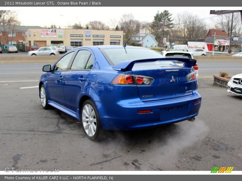 Octane Blue Pearl / Black 2011 Mitsubishi Lancer GTS