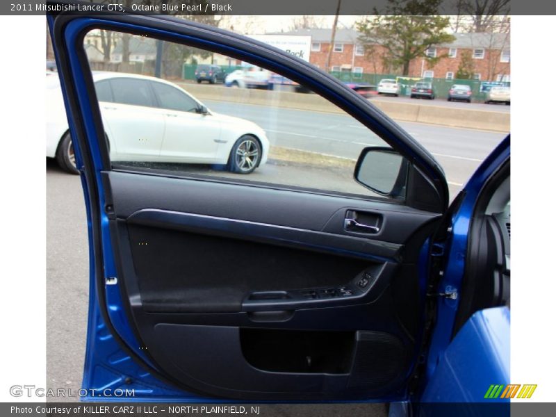 Octane Blue Pearl / Black 2011 Mitsubishi Lancer GTS