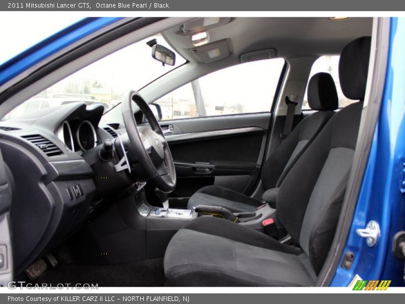 Octane Blue Pearl / Black 2011 Mitsubishi Lancer GTS